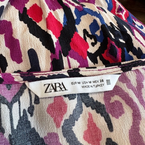 Zara Women’s Autumn Purple Long Sleeve Mini Dress Size M - Picture 7 of 7